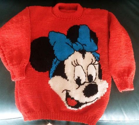 Minnie Mouse Jumper Pattern For Children And Adults In 2020 Minnie