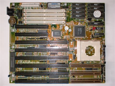The i486 was introduced in 1989 and was the first tightly pipelined x86 design as well as the first x86 chip to use more than a million transistors. Shuttle HOT-419 Motherboard, 486, VLB - AmoRetro.de