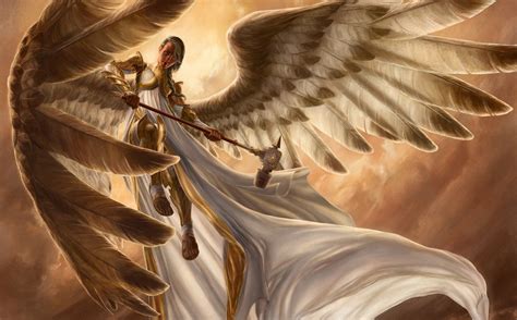 Fantasy Angel Warrior Weapon Armor Woman Wings Fantasy Wallpaper