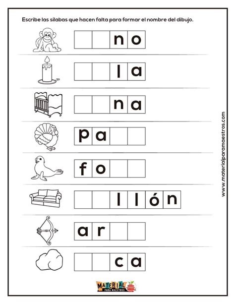 Tabla De Silabas Inversas Imagenes Educativas F Images
