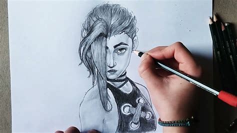 How To Draw Jinx From Arcane Youtube