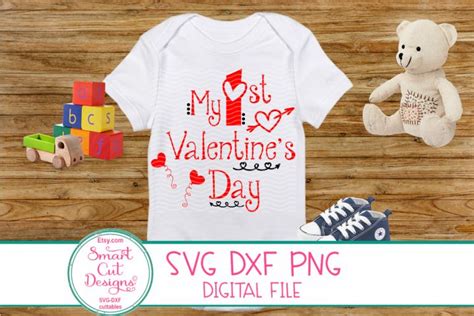 1st Valentines Day Svg Kids Valentine Svg Kids Love Svg Valentines