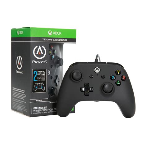 Xbox One Black Enhanced Wired Controller Xbox One Gamestop