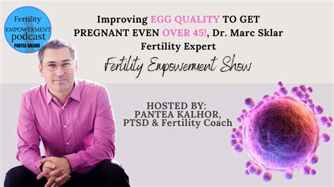 💥improving egg quality to get pregnant even over 35 marc sklar fertility empowerment show