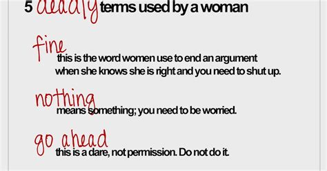 Randominities 5 Deadly Terms Used By A Woman