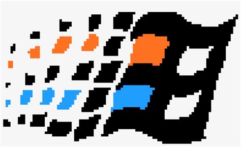 Old Windows Logo Windows Logo Pixel Art Free Transparent Png