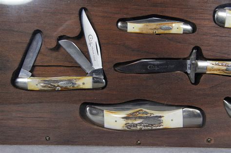 What Is A 1976 Case Xx Razor Edge Stag 7 Knife Set In Custom Display Worth