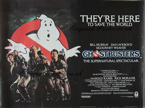 Ghostbusters Original Vintage Film Poster Original Poster Vintage