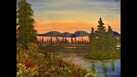 Learn How To Paint A Bob Ross Inspired Landscape Painting