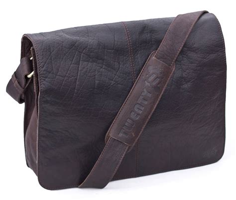 Mens Luxury Leather Messenger Bag By Twenty8 Leather