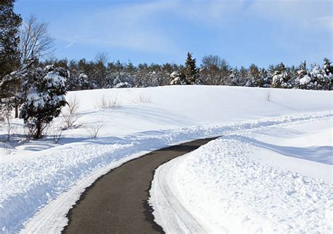 Top Snowy Driveway Stock Photos Pictures And Images Istock
