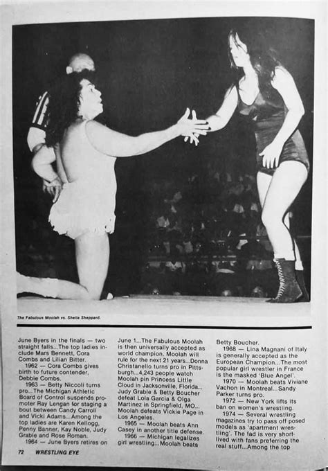 1985 Nov Wrestling Eye Magazine Premier Issue Womens Wrestling