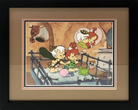 Bamm Bamm And Pebbles Limited Edition Hand Painted Cel Id