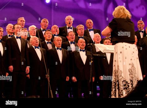 Male Voice Choir Competing At The National Eisteddfod Of Wales Ebbw