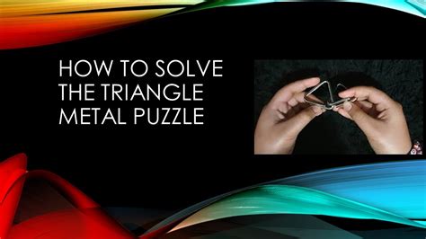 951 x 672 jpeg 450 кб. How to Solve the Triangle Metal puzzle - YouTube