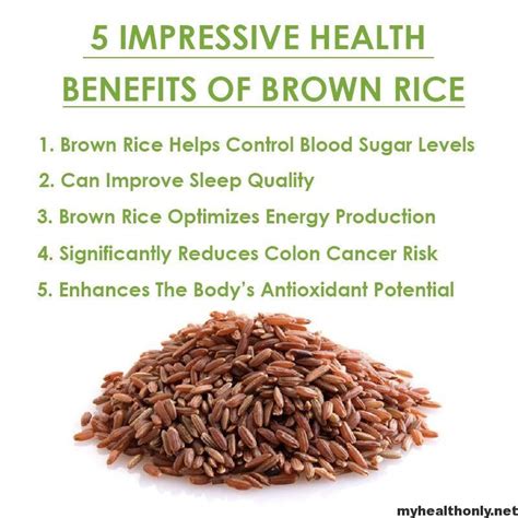 Incredible Health Benefits Of Brown Rice My Health Only