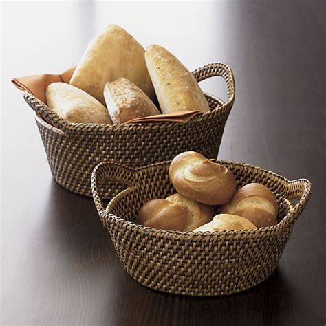 Artesia Small Honey Bread Basket Reviews Crate And Barrel Serving