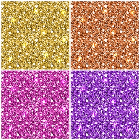 Premium Vector Gold Glitter Seamless Pattern
