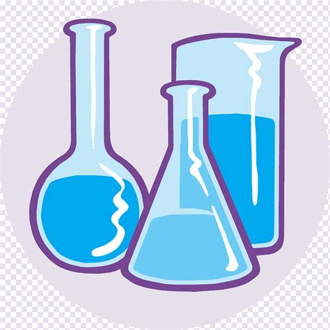 Beaker Laboratory Chemistry Beaker Purple Cartoon Graduated