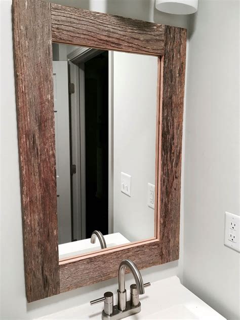 The cheapest offer starts at £15. Reclaimed barn wood mirror frame | Barn wood, Barn wood ...