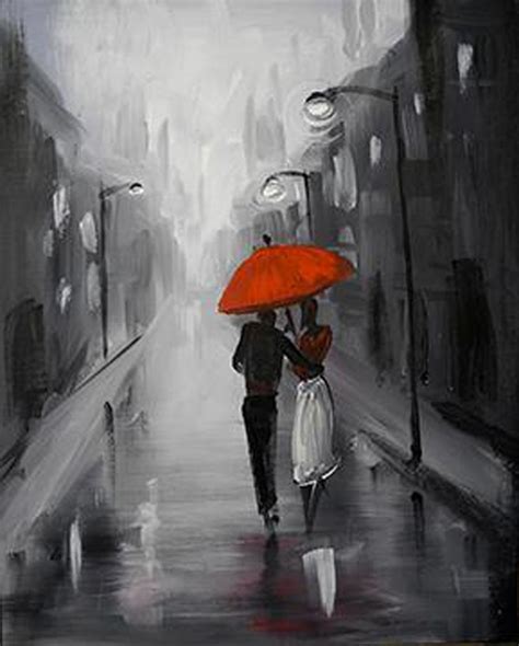 Red Umbrella Umbrella Painting Painting Red Umbrella