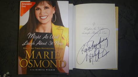 New Signed Marie Osmond Might As Well Laugh About It Now Book Hc Dj 1st