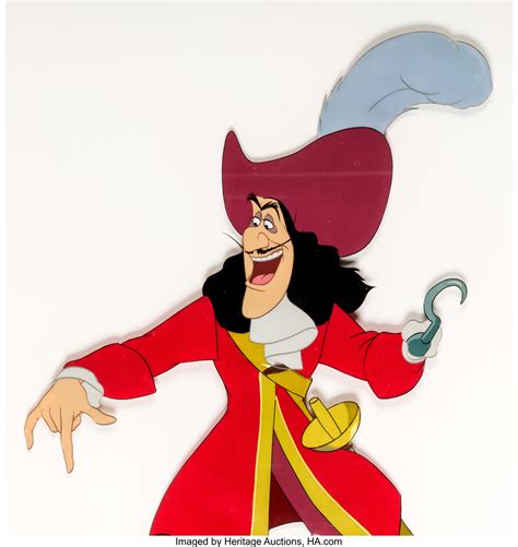 Peter Pan Captain Hook Production Cel Walt Disney 1953 Lot