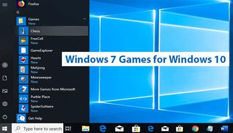 How To Download Install And Play The Windows 7 Games On Windows 10