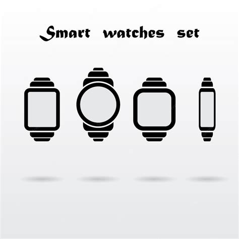 Premium Vector Smart Watches Set