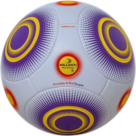 Millenti Knuckle It Pro Purple Soccer Ball Official Match Ball With