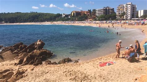 Platja De Fenals Lloret De Mar Costa Brava Septiembre 2017 Youtube