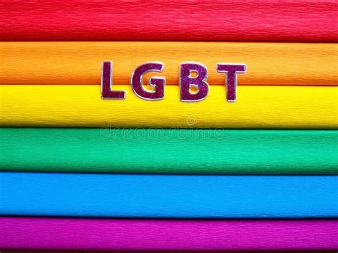 abbreviation lgbt letter text purple lgbt lettering on the background of the rainbow flag a