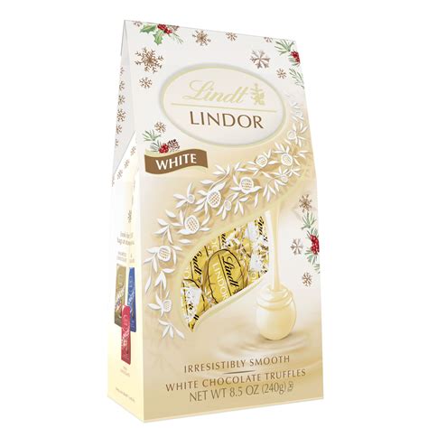 Lindt Lindor White Chocolate Candy Truffles 85 Oz Bag