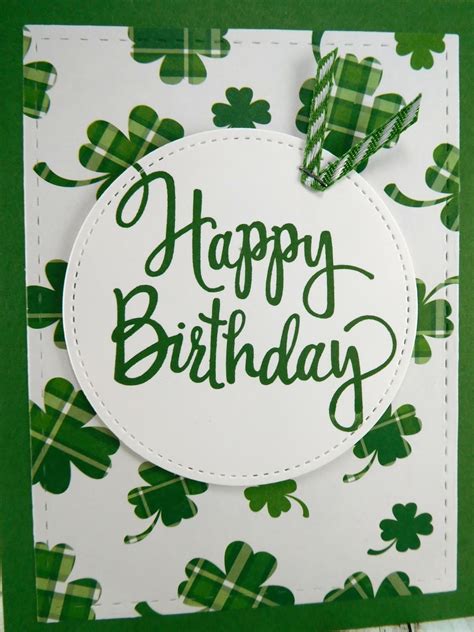 Weebeestampin4fun Shamrock Happy Birthday