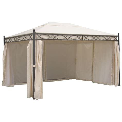 Pavillon elda 3x4m seitenwände eckig 12m² festzelt partyzelt gartenlaube gartenzelt gartenpavillon, farbe:anthrazit. Pavillons günstig kaufen - Pavillon 3x4 - Rivoli mit Seitenteilen und Dach