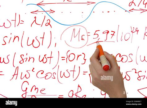 Writing On The Whiteboard Formulas Closeup Stock Photo Alamy