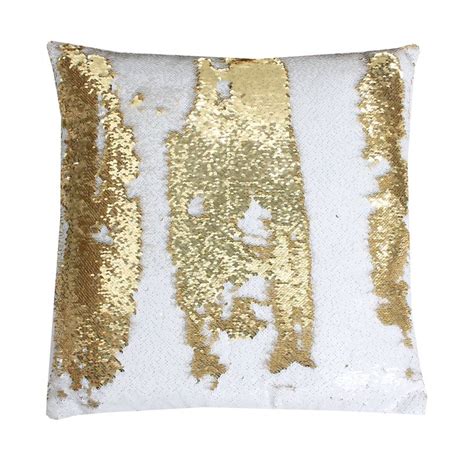 Gold Metallic Sequin Pillow Sequin Throw Pillows Metallic Throw