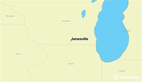 Where Is Janesville Wi Janesville Wisconsin Map