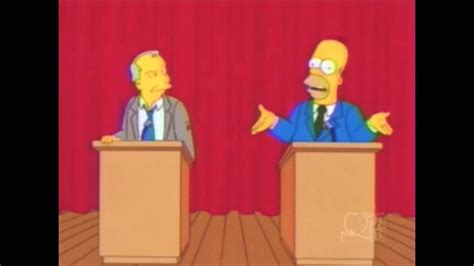 Simpsons Reenact The Presidential Debate Youtube