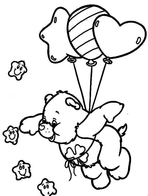 Cartoon Coloring For Kids Care Bears Coloring Pages