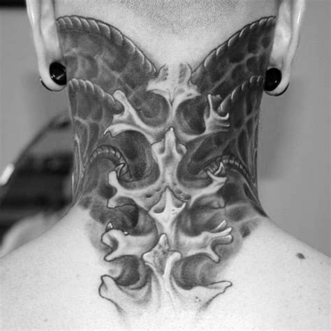 Spine tattoos are very trendy with both girls and guys. 75 Spine Tattoos For Men - Masculine Ink Design Ideas