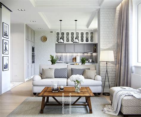 Interior Design Apartment Small Open Plan Kitchen Living Room Ideas