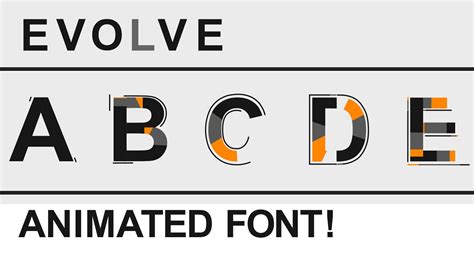 After Effects Animated Font Free Download │ Evolve After
