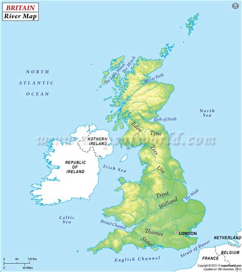 British Rivers Map Map Of Great Britain Showing Rivers