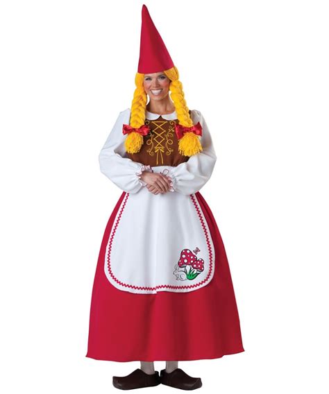 Adult Mrs Garden Gnome Costume Halloween Costumes