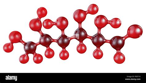 Ilustración 3d De La Molécula De Glucosa Aislado En Blanco C6h12o6