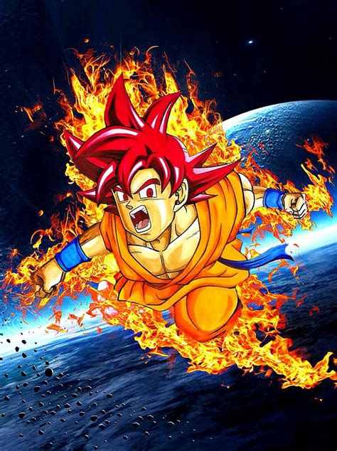 Goku Super Saiyajin Fase Dios Dragon Ball Super Dragon Ball Dragon