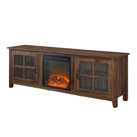 Most sought after are our stands with wheels. Welwick Designs 70 inch Farmhouse Fireplace Wood TV Stand ...