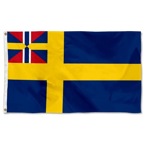 Swedish Norwegian Union Flag Banner
