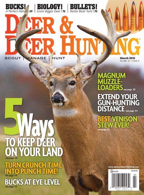 33 Deer And Deer Hunting Magazine Issues Ideas Hunting Magazines Deer